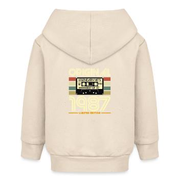 Originale Limited Vintage Edition von 1987 - Baby Organic Kapuzenjacke Baby Connector von Stanley/Stella - Natur - Hinten