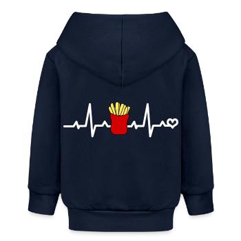 Frites - Veste à capuche bébé bio Stanley/Stella - bleu marine - Dos