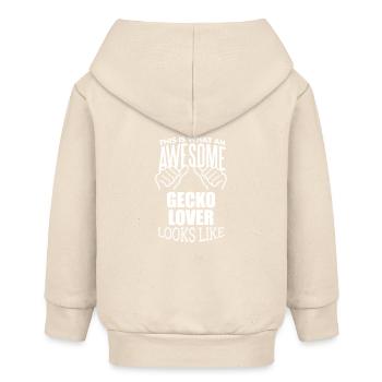 Gecko - Baby Organic Kapuzenjacke Baby Connector von Stanley/Stella - Natur - Hinten