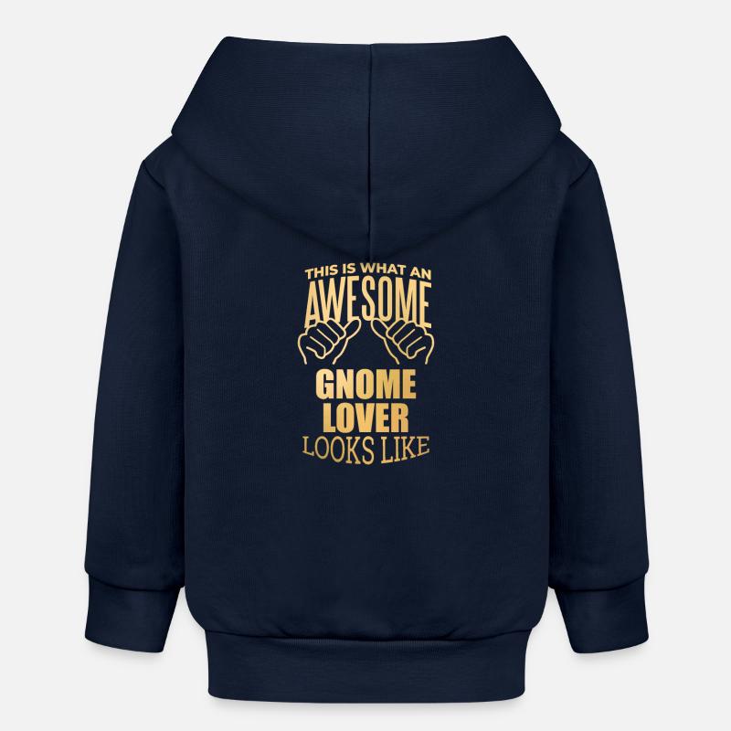 gnome - Veste à capuche bébé bio Stanley/Stella - bleu marine