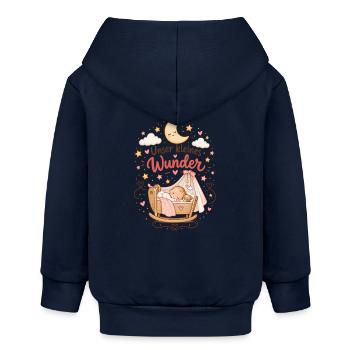 Unser Kleines Wunder – Kuschelmond Traumzeit - Baby Organic Kapuzenjacke Baby Connector von Stanley/Stella - Navy - Hinten