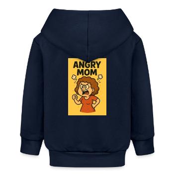 Angry Mom - Baby Organic Kapuzenjacke Baby Connector von Stanley/Stella - Navy - Hinten
