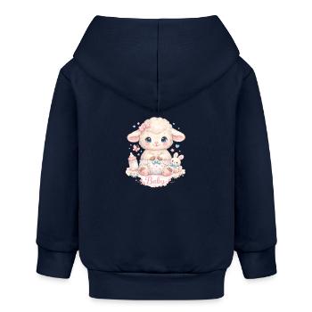Bébés moutons - Veste à capuche bébé bio Stanley/Stella - bleu marine - Dos