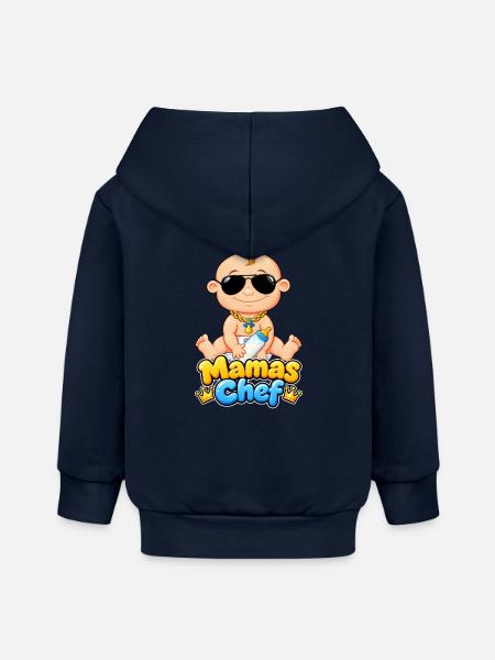 Mamas Chef  - Baby Organic Kapuzenjacke Baby Connector von Stanley/Stella - Navy