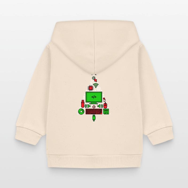 Code Debug Skripting Developer Computerfreak Baby Organic Kapuzenjacke Baby Connector von Stanley/Stella