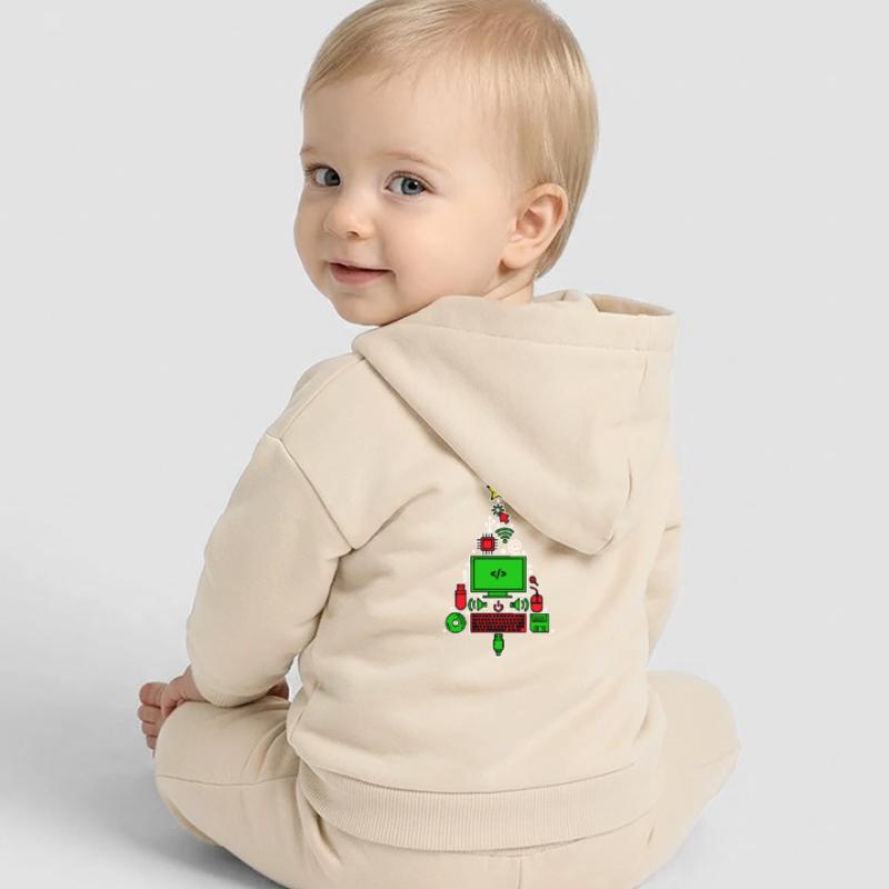 Code Debug Skripting Developer Computerfreak Baby Organic Kapuzenjacke Baby Connector von Stanley/Stella