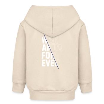 wak anda for ever - Baby Organic Zip-up Hoodie by Stanley/Stella - soft Ecru - Back