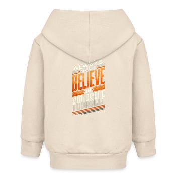Croyez toujours en vous Foi Texte Motivation - Veste à capuche bébé bio Stanley/Stella - écru doux - Dos