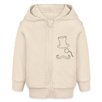 Gentleman - Baby Organic Kapuzenjacke Baby Connector von Stanley/Stella - Natur - Vorne
