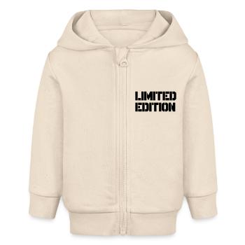 Édition limitée - Veste à capuche bébé bio Stanley/Stella - écru doux - Devant