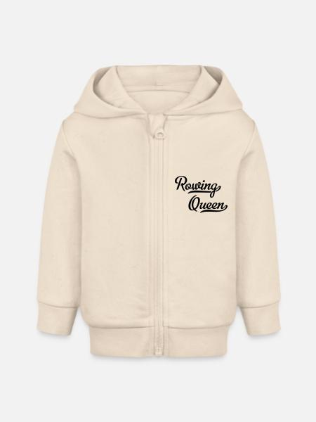rudern - Baby Organic Kapuzenjacke Baby Connector von Stanley/Stella - Natur