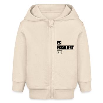 es eskaliert eh - Baby Organic Kapuzenjacke Baby Connector von Stanley/Stella - Natur - Vorne