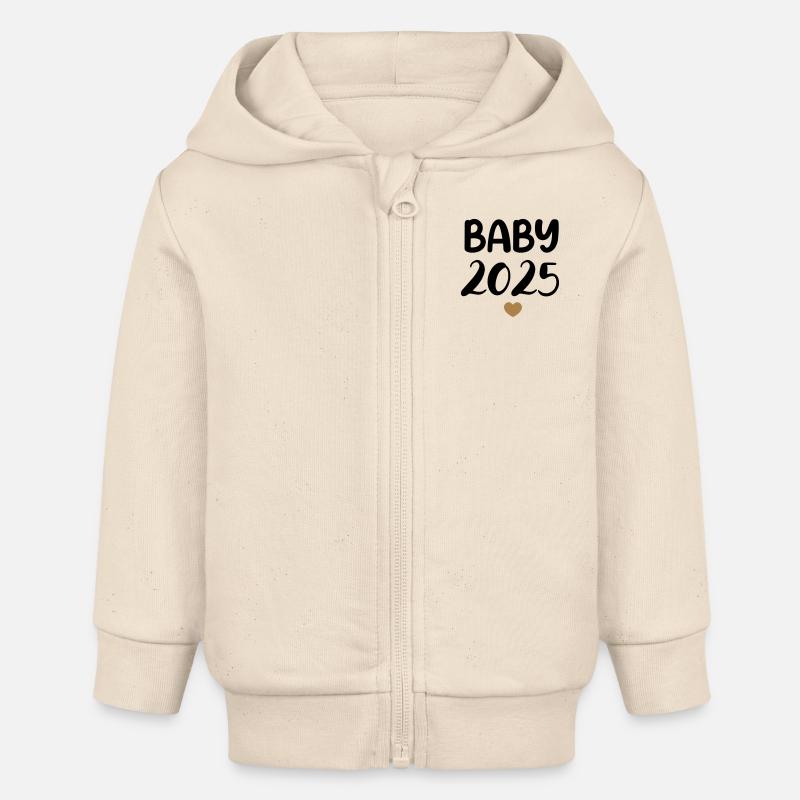 Bébé 2025 - Veste à capuche bébé bio Stanley/Stella - écru doux