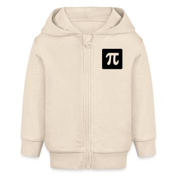 Pi - Baby Organic Kapuzenjacke Baby Connector von Stanley/Stella - Natur - Vorne