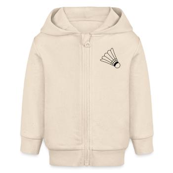 Badminton - Baby Organic Kapuzenjacke Baby Connector von Stanley/Stella - Natur - Vorne