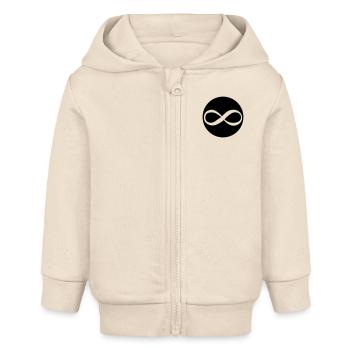 unendlich - Baby Organic Kapuzenjacke Baby Connector von Stanley/Stella - Natur - Vorne