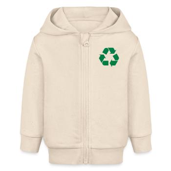 Recycle - Baby Organic Kapuzenjacke Baby Connector von Stanley/Stella - Natur - Vorne