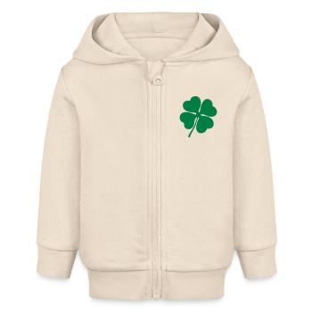 kleeblatt - Baby Organic Kapuzenjacke Baby Connector von Stanley/Stella - Natur - Vorne
