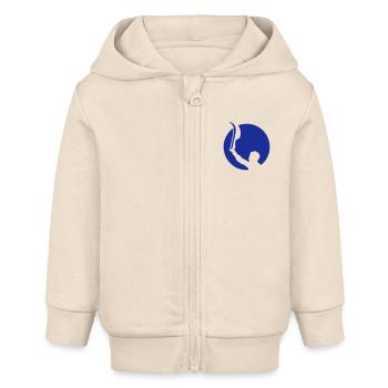 Baskische Pelota Puffer 2 logo - Baby Organic Kapuzenjacke Baby Connector von Stanley/Stella - Natur - Vorne