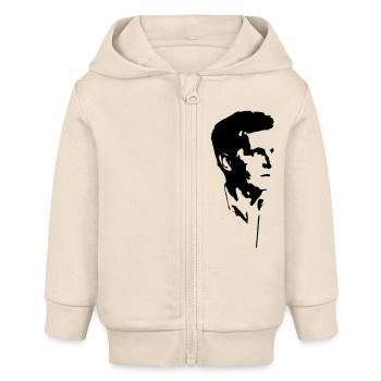 Ludwig Wittgenstein - Baby Organic Kapuzenjacke Baby Connector von Stanley/Stella - Natur - Vorne