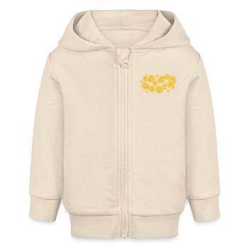 The scent of oranges - Baby Organic Zip-up Hoodie by Stanley/Stella - soft Ecru - Front