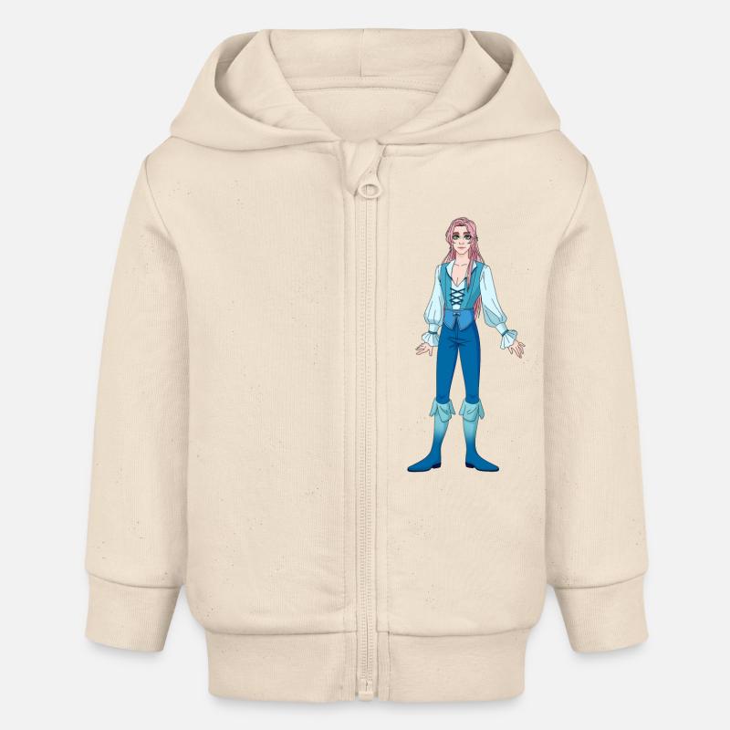 Calyce Human - Veste à capuche bébé bio Stanley/Stella - écru doux