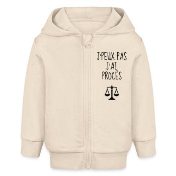Urkundsbeamte / Clerk / Registrierung / Gericht - Baby Organic Kapuzenjacke Baby Connector von Stanley/Stella - Natur - Vorne
