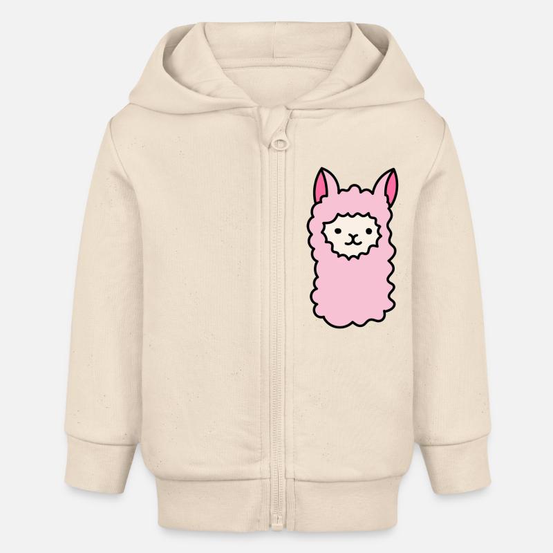 Ramalama - Veste à capuche bébé bio Stanley/Stella - écru doux