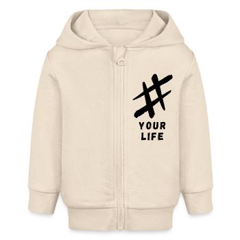 YOUR LIFE - Baby Organic Kapuzenjacke Baby Connector von Stanley/Stella - Natur - Vorne