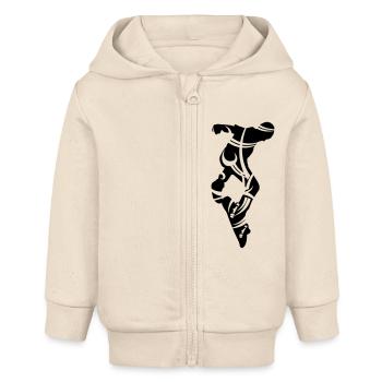 skate - Veste à capuche bébé bio Stanley/Stella - écru doux - Devant