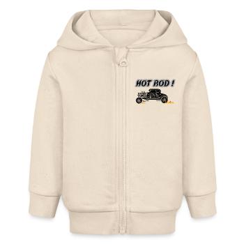 HOT ROD - Baby Organic Kapuzenjacke Baby Connector von Stanley/Stella - Natur - Vorne