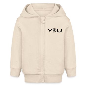you are my sunshine - Baby Organic Kapuzenjacke Baby Connector von Stanley/Stella - Natur - Vorne