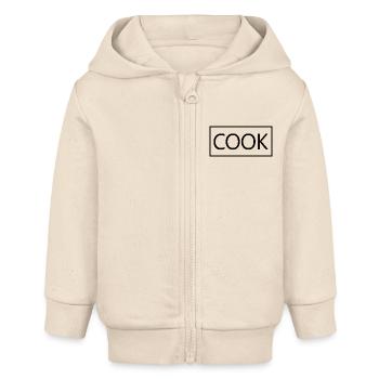 Cook Proud Graduated Culinary Art Student - Baby Organic Zip-up Hoodie by Stanley/Stella - soft Ecru - Front