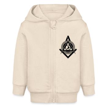 Illuminati - Baby Organic Kapuzenjacke Baby Connector von Stanley/Stella - Natur - Vorne