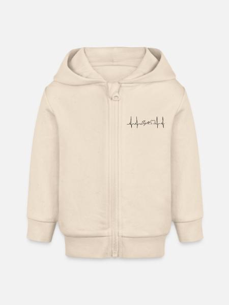 Sylt - Baby Organic Kapuzenjacke Baby Connector von Stanley/Stella - Natur