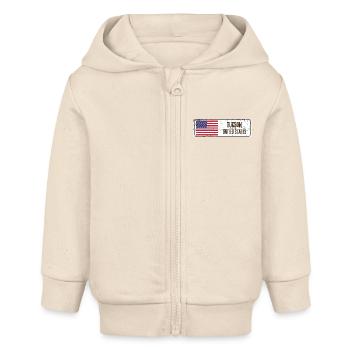 Tucson Vereinigte Staaten Amerika - Baby Organic Kapuzenjacke Baby Connector von Stanley/Stella - Natur - Vorne