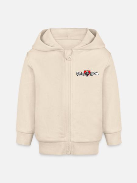DackelLiebe - Baby Organic Kapuzenjacke Baby Connector von Stanley/Stella - Natur