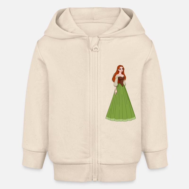 Amanda - Veste à capuche bébé bio Stanley/Stella - écru doux