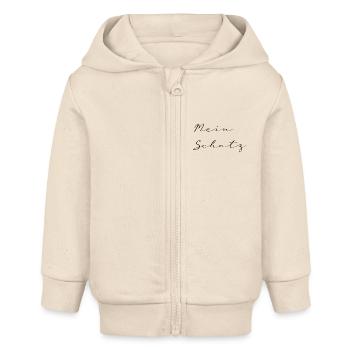 Chéri - Veste à capuche bébé bio Stanley/Stella - écru doux - Devant