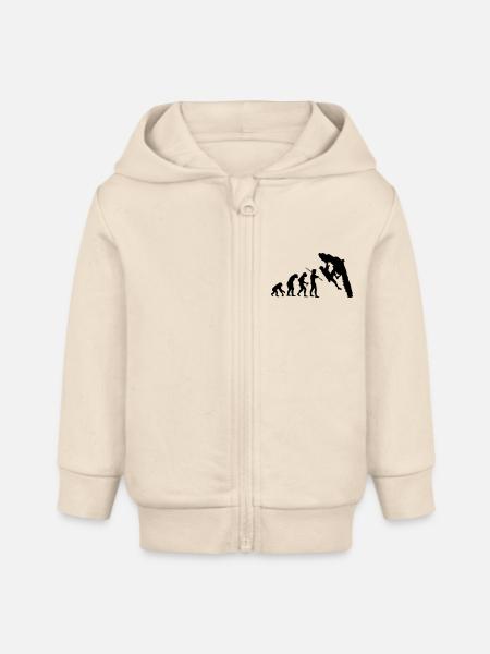 Boulder Evolution - Baby Organic Kapuzenjacke Baby Connector von Stanley/Stella - Natur