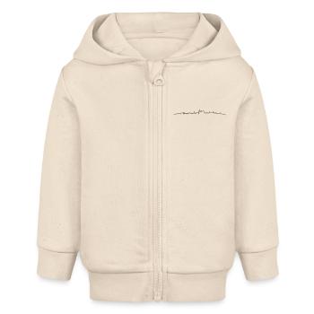 Skyline Aachen - Baby Organic Kapuzenjacke Baby Connector von Stanley/Stella - Natur - Vorne