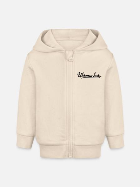 Uhrmacher - Baby Organic Kapuzenjacke Baby Connector von Stanley/Stella - Natur