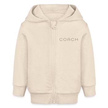 coach - Veste à capuche bébé bio Stanley/Stella - écru doux - Devant