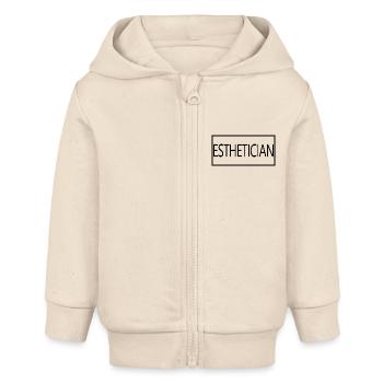 Kosmetikerin Stolzes Geschenk der Kosmetikerin - Baby Organic Kapuzenjacke Baby Connector von Stanley/Stella - Natur - Vorne
