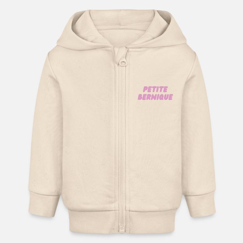 Petite Bernique - Veste à capuche bébé bio Stanley/Stella - écru doux