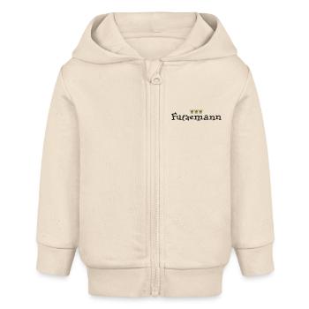 Futzemann (Kölsch) - Baby Organic Kapuzenjacke Baby Connector von Stanley/Stella - Natur - Vorne