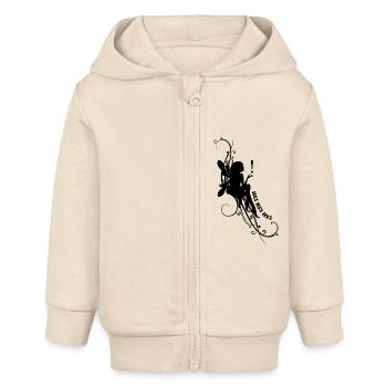 entspannende Fee - Baby Organic Kapuzenjacke Baby Connector von Stanley/Stella - Natur - Vorne