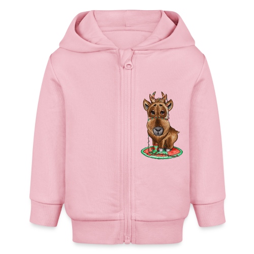 Reindeer refined scribblesirii - Stanley/Stella Bio zip-hoodie BABY CONNECTOR