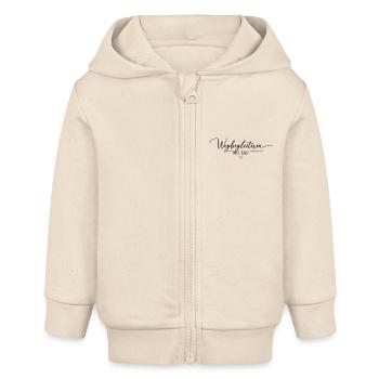 Wegbegleiterin mit Herz - Baby Organic Kapuzenjacke Baby Connector von Stanley/Stella - Natur - Vorne