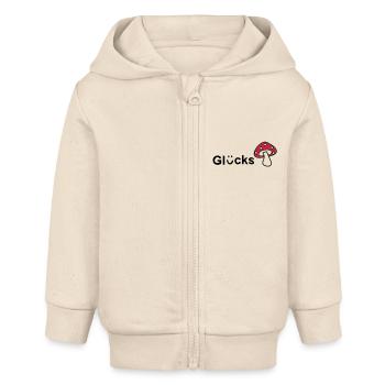 Glückspilz - Baby Organic Kapuzenjacke Baby Connector von Stanley/Stella - Natur - Vorne